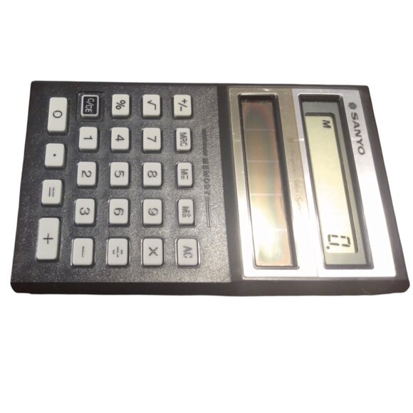 Vin. Sanyo Amorphous Solar Battery Calculator CX 2570 with Case/Booklet-Working - Picture 4 of 10